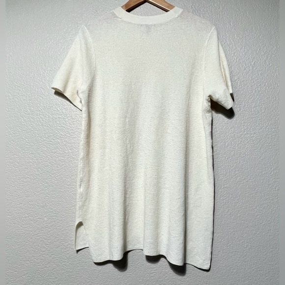 Eileen Fisher Organic Linen Blend Tunic Knit Top Size L - Picture 7 of 10